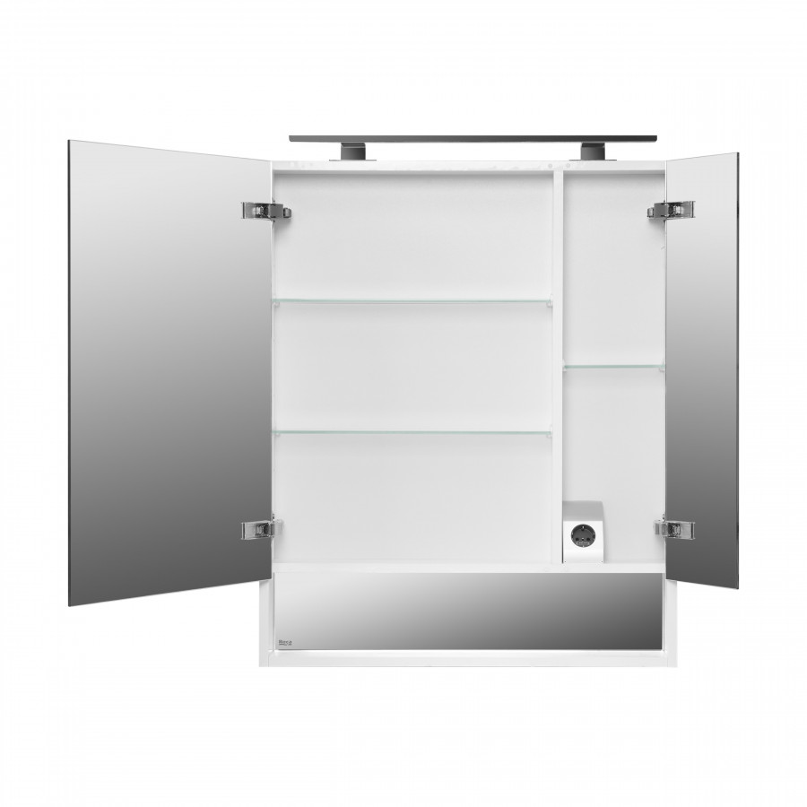 GAP Зеркальный шкаф 70, белый глянец, ROCA