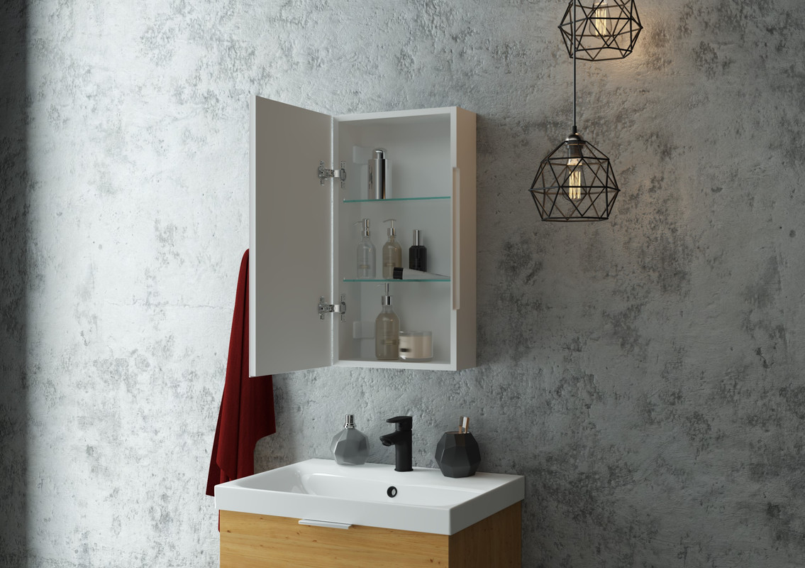 Зеркало-шкаф Allure LED 350х650 левый