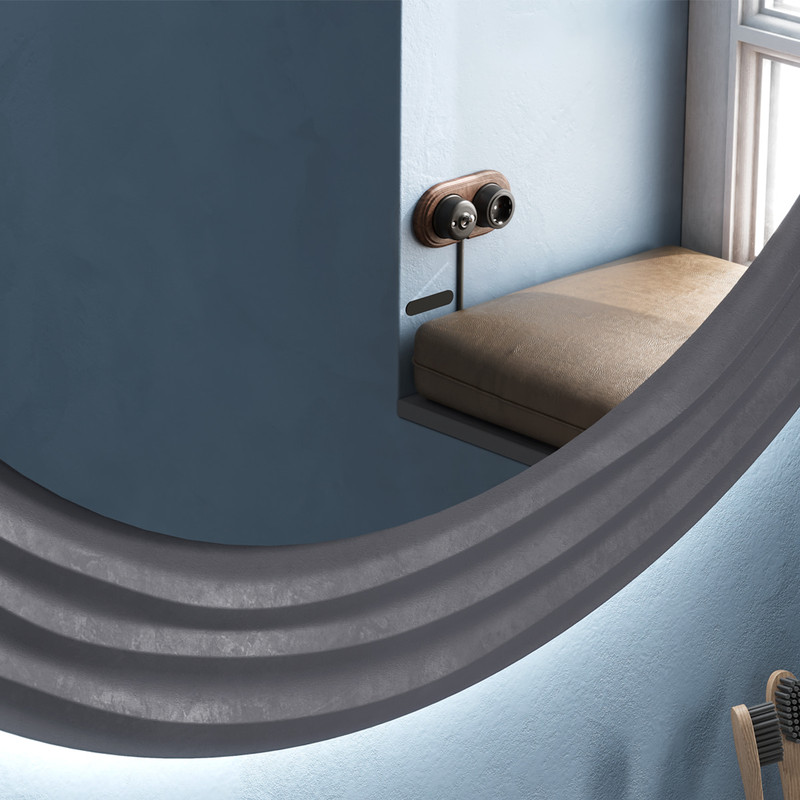 Зеркало EQUIL Mirage LED 80 графит софт