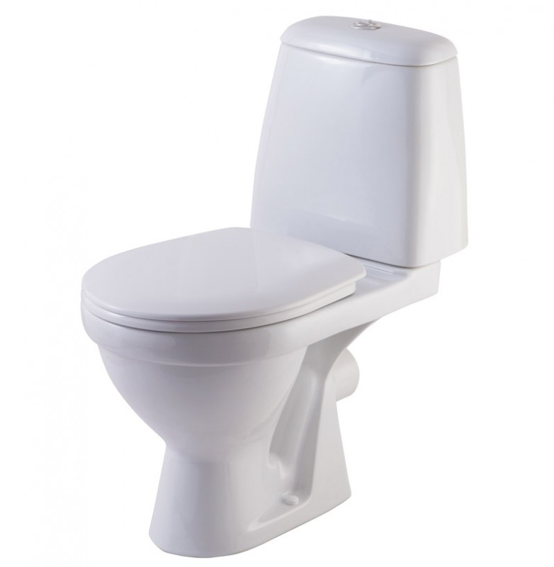 ПРЕМЬЕР ЛЮКС Унитаз-компакт сид. полипропилен микролифт, арм. Уклад, белый. ROSA