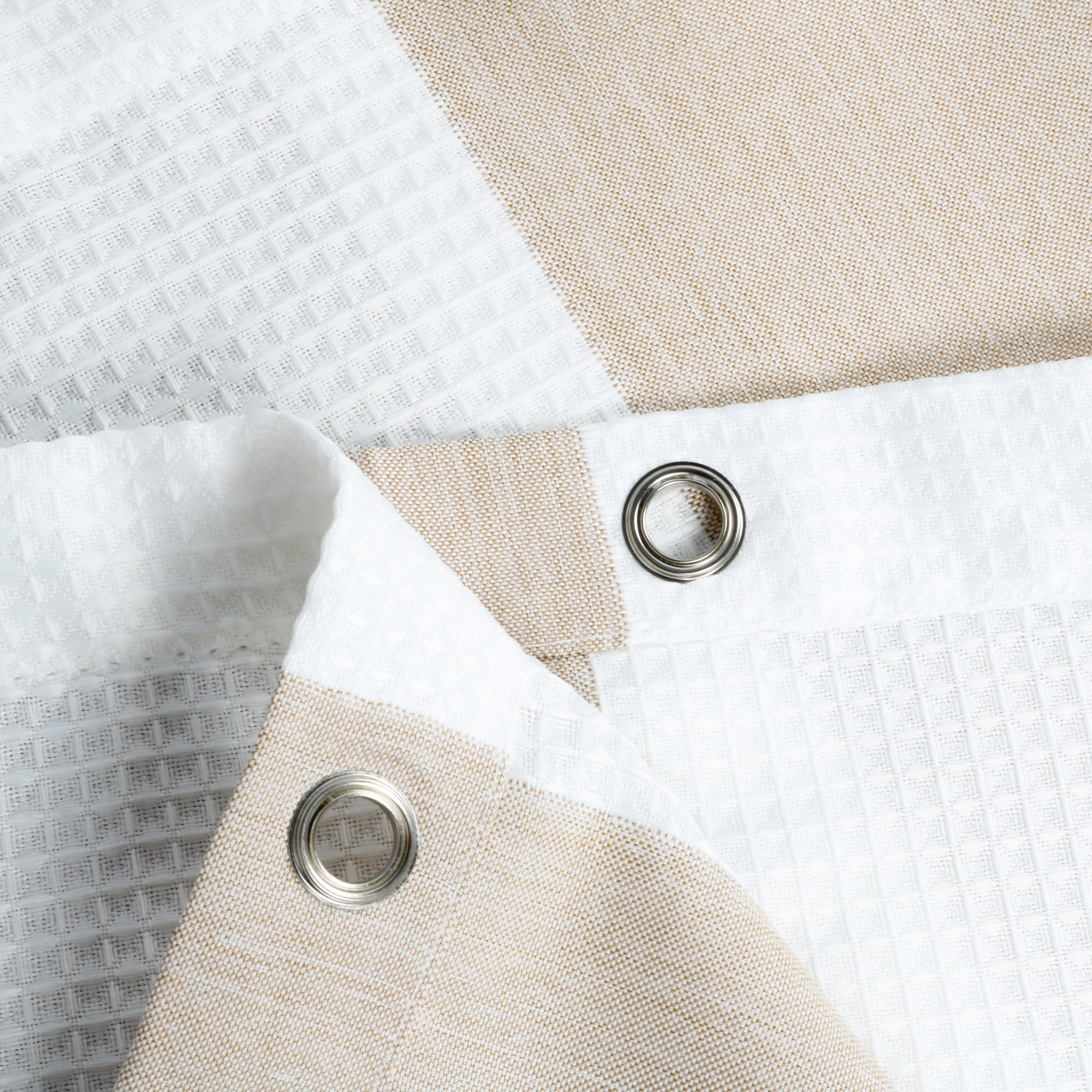 Шторка для ванной Fixsen Vafel, бежевая FX-5020A