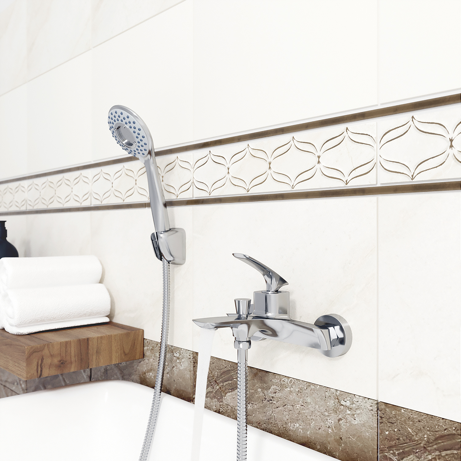 Смеситель для ванны TOKITO FUJI хром (TOK-FUJ-1014)