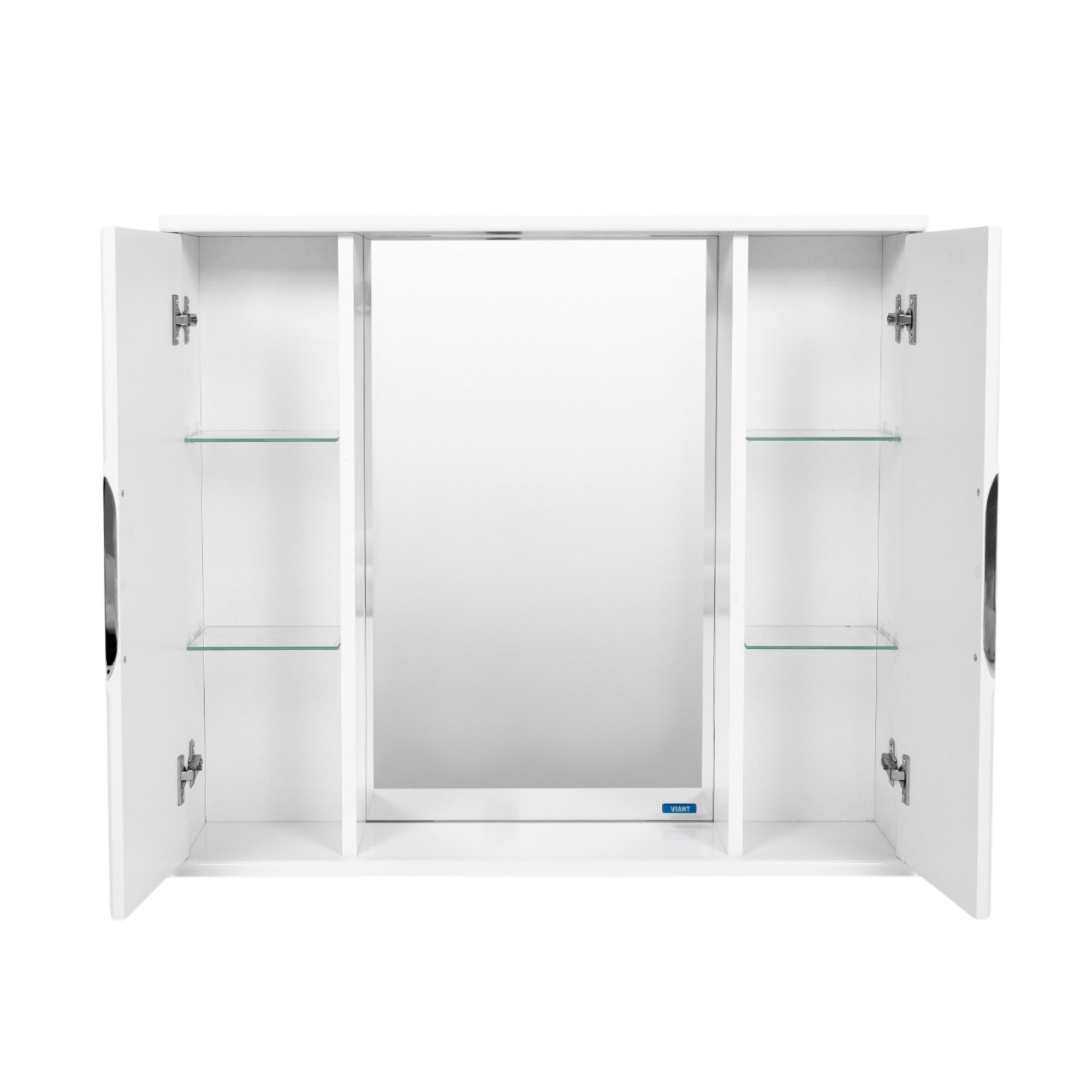 Зеркало со шкафом VIANT ЛИМА 80 подвесное белый (VLIM80-ZSH)