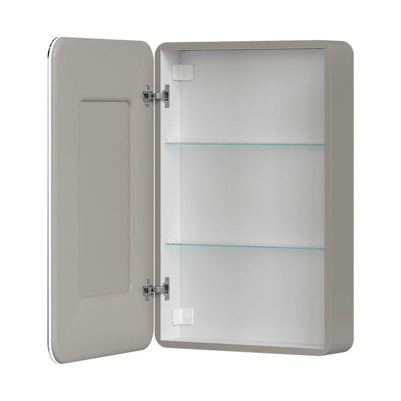 Шкаф зеркальный с подсветкой EQUIL Desert 57 левый, амарок (szDSRT.LED57.L-25)