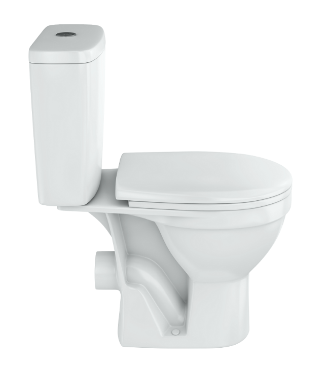 РИМ Унитаз-компакт. универс. вып, 2-х реж. арм.OLI,жестк. сид. с функ. S-C, белый   ROSA