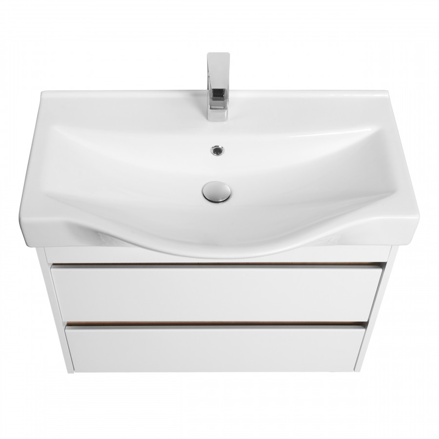 Тумба НОРТОН 80, белая (под раковину БЕВЕРЛИ 80)