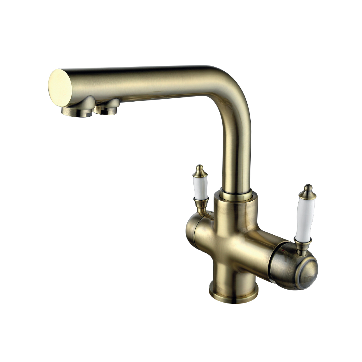 Villa Смеситель для кухни, выс.пов.излив 209мм фильтр.воды, р/ОД, бронза, LM, LM4861B