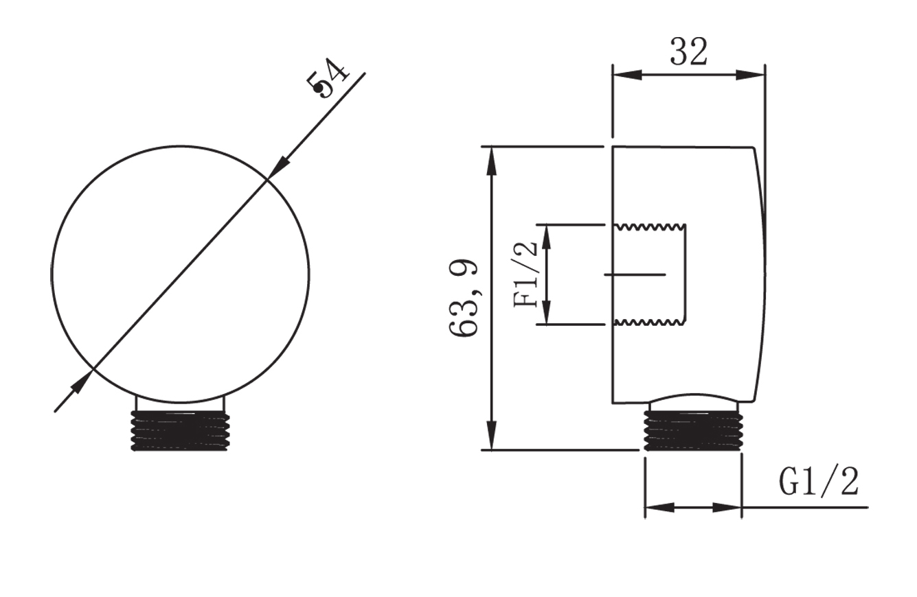 Подключение для душевого шланга, LEMARK