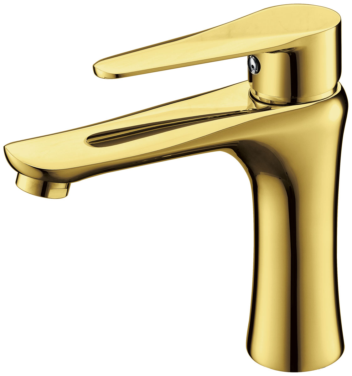 Смеситель для раковины ПРОФСАН ПСМ-303-5 STEEL нержавеющая сталь AISI-304 тип См-УмОЦБА Золото