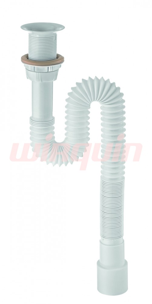 Сифон гофрированный 1¼ х 40/50 мм, L800 мм, выпуск пластик