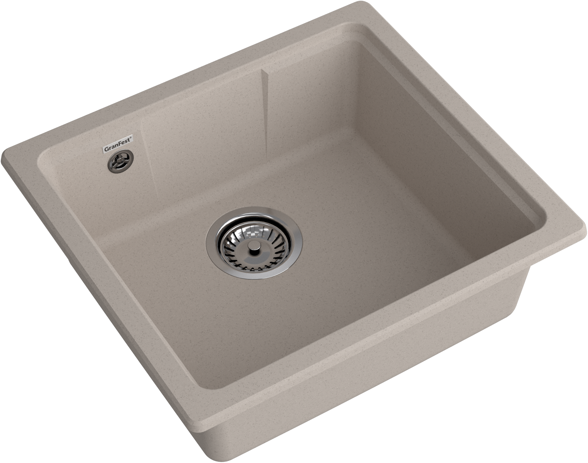 GRANFEST Мойка URBAN 4550  1-чаша 500 х 450 мм песочный арт.GF-UR-