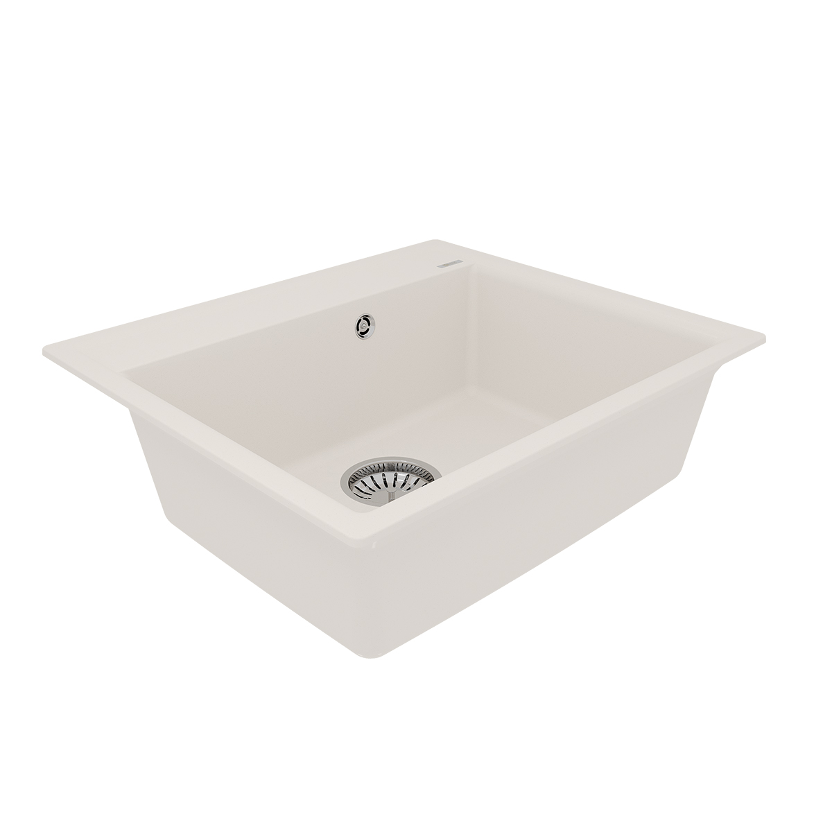 Кухонная мойка Lemark HANKA 570 врезная прямоугольная из кварцгранита, Жасмин 