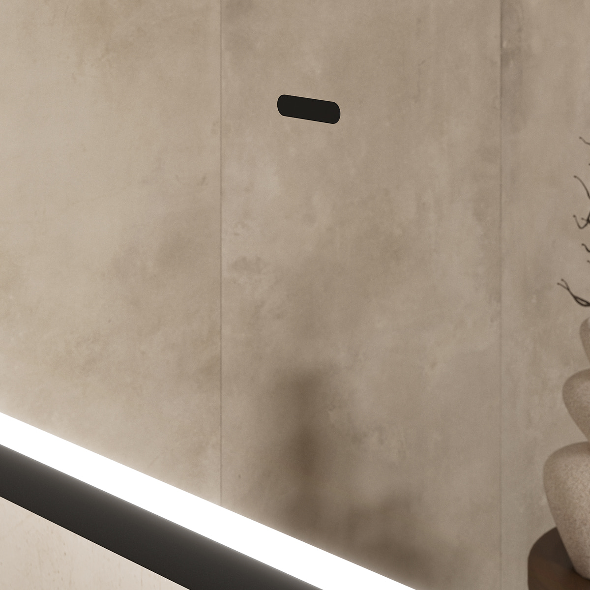 Зеркало EQUIL Forest LED 90 черный