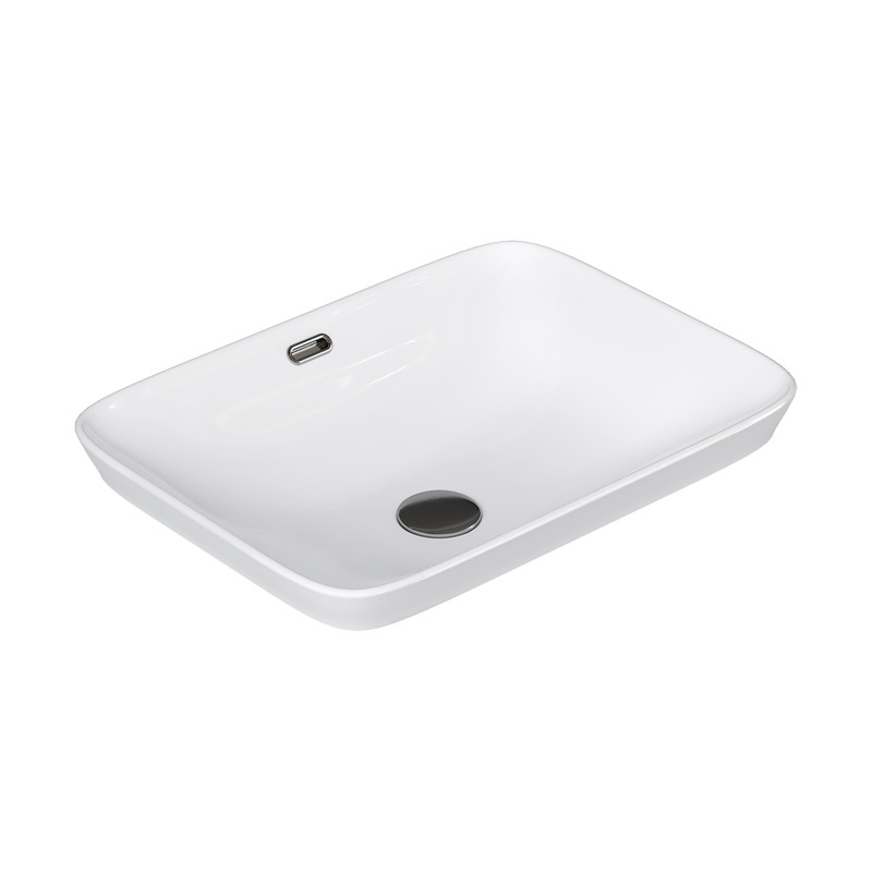 Раковина мебельная EQUIL полувкладная белая (Е408D)