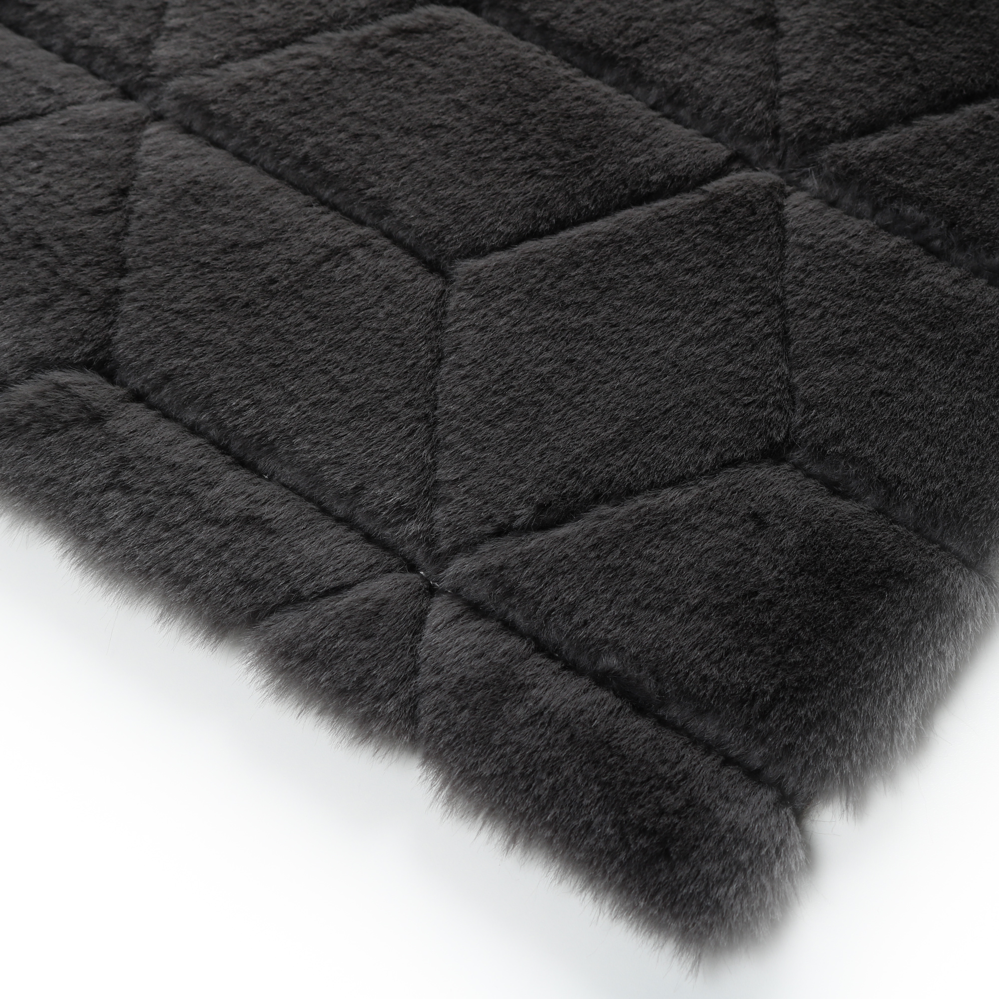 Коврик для ванной 1-ый Fixsen DIAMONT, FX-9050V, графит, 70х120 см