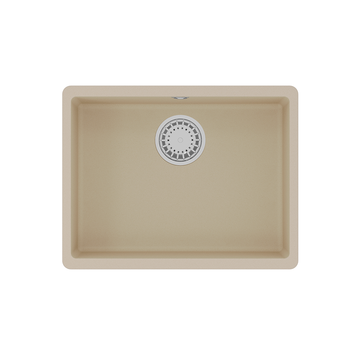 Кухонная мойка Lemark SINARA 540-U подстольного монтажа из кварцгранита, Бежевый