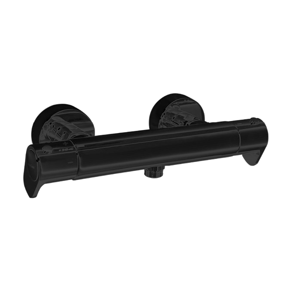 Термостатический смеситель для душа наружнего монтажа ALEXIA 3634SNM матовый черный