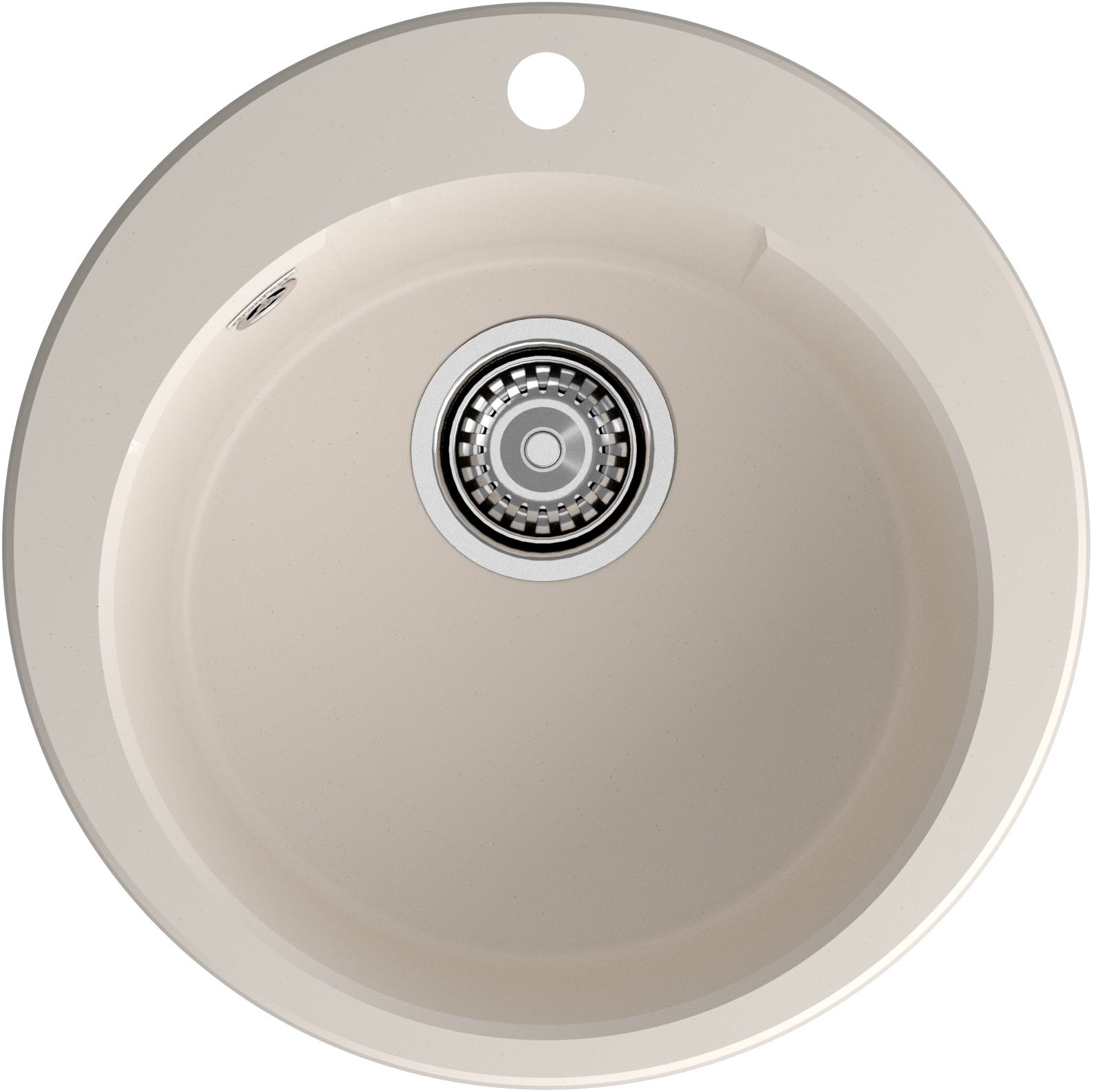 GRANFEST Мойка URBAN 649  1-чаша D-490мм белый арт.GF-UR-