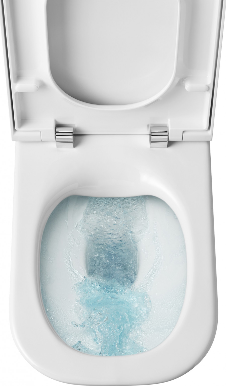 GAP CLEAN RIM Чаша унитаза приставного c безободковым смывом, двойной выпуск, белая. ROCA