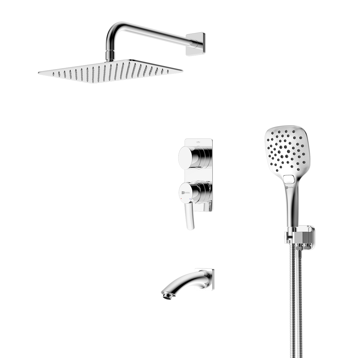 ATLANTISS Смеситель Atlantiss LM3242C для ванны и душа, встраиваемый, LM, LM3242C