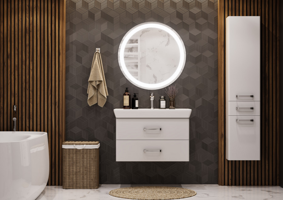 Зеркало АНЕЛЛО 85, круглое, с подсветкой