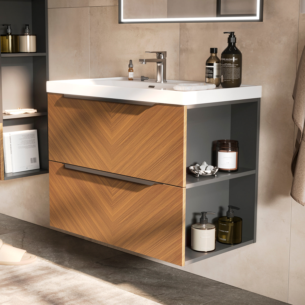 Раковина  9080 TL, встраиваемая, белая, EQUIL