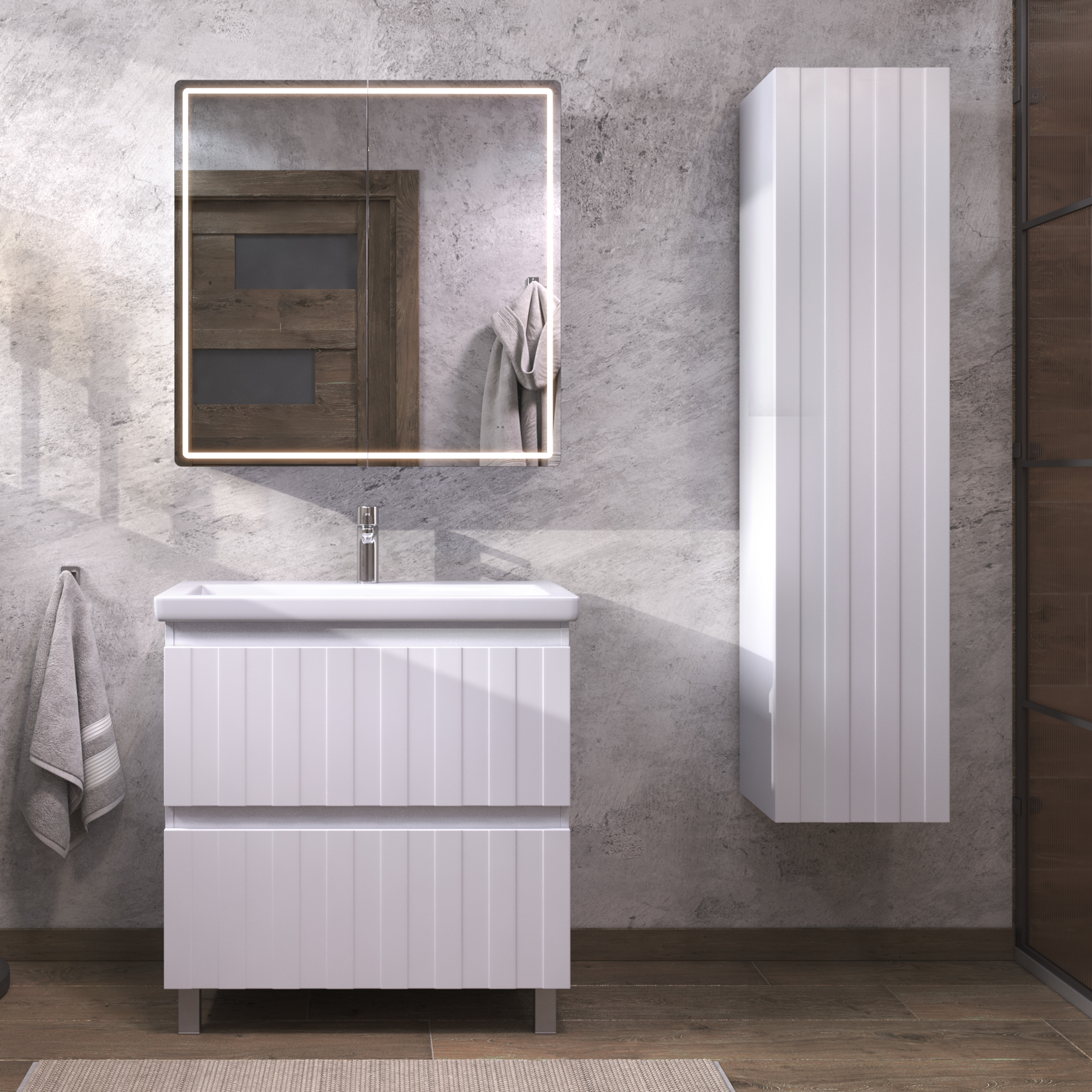 Шкаф-пенал VIGO Finlay 40 подвесной белый (pp.FIN.40)