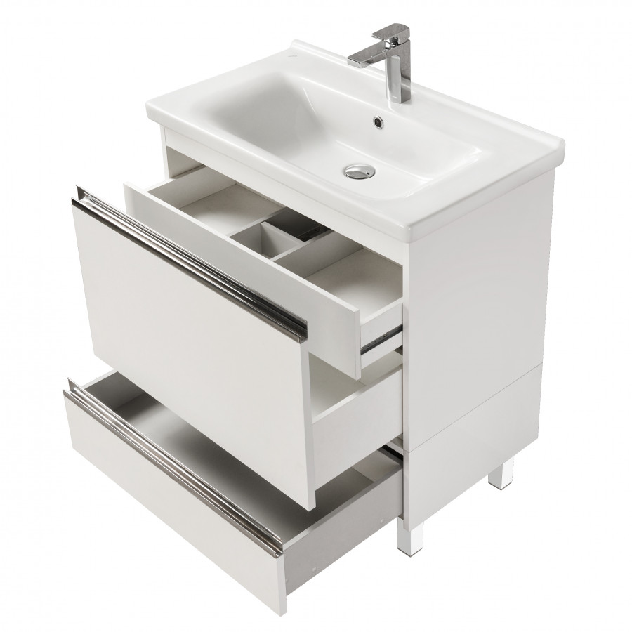 Тумба КАПРИ 80, белая (под раковину МИРАНДА 80)