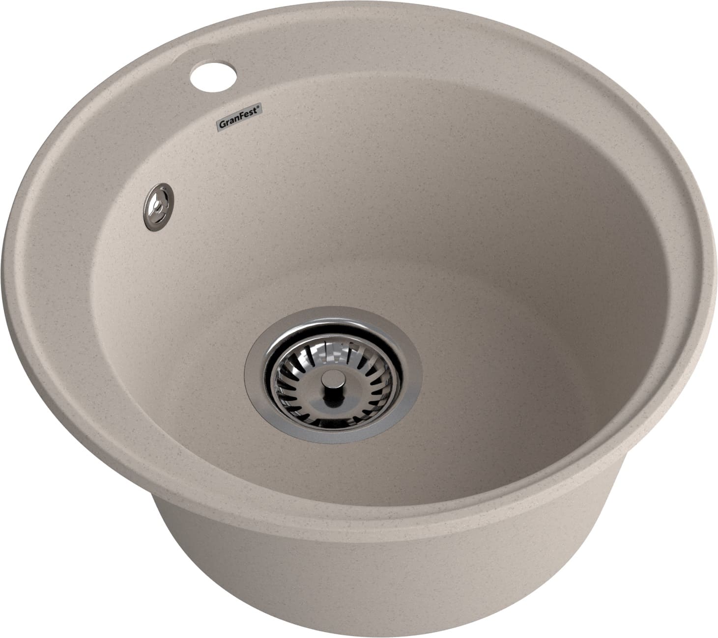 GranFest QUARZ (ECO-08) Мойка чаша D=480мм (песок)
