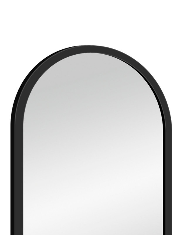 Зеркало Prime Black Led 450x800 с сенсором, холодная подстветка, рама МДФ