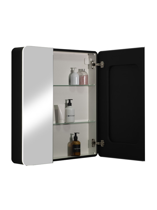 Зеркало-шкаф Eltoro black LED 760х850