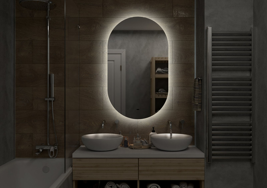 Зеркало Fleur Led 650х1100 бесконтактный сенсор