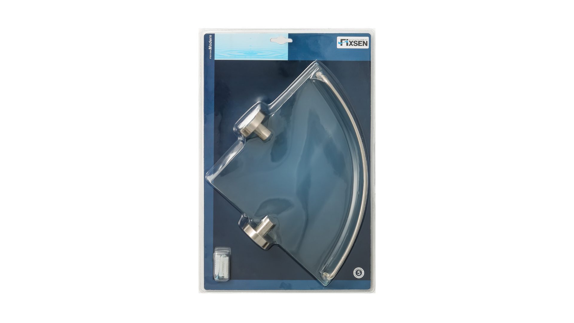 Полка стеклянная угловая FIXSEN Modern (FX-51503А)