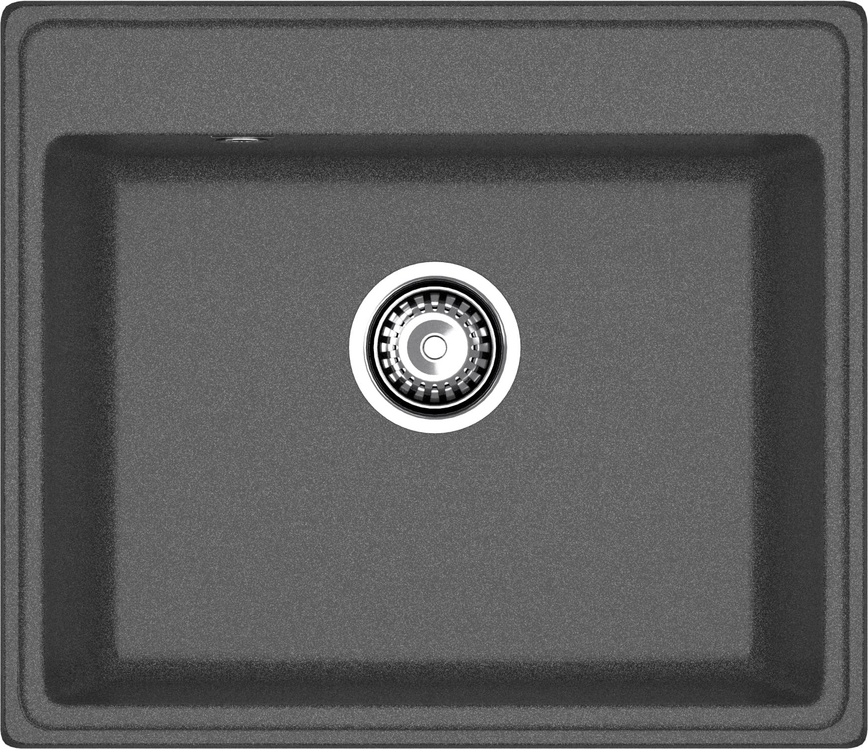 GRANFEST Мойка композит VERTEX, GF-V-580, чаша 580*500, графит