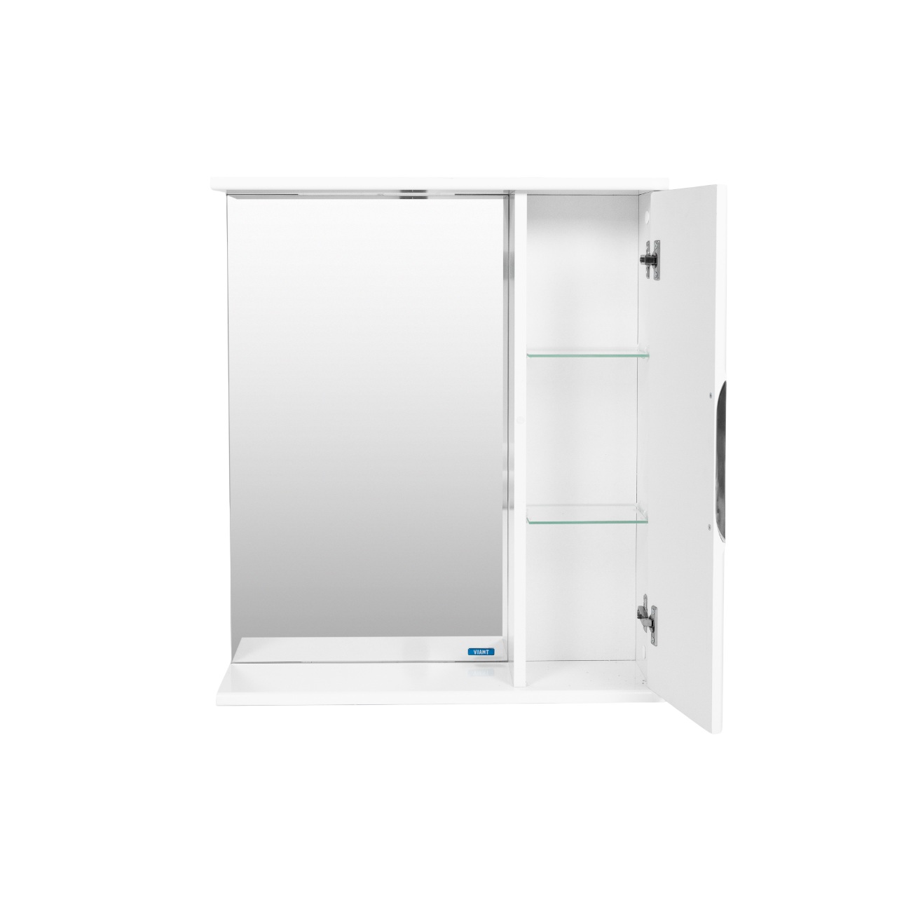 Зеркало со шкафом VIANT ЛИМА 70 подвесное белый (VLIM70-ZSH)