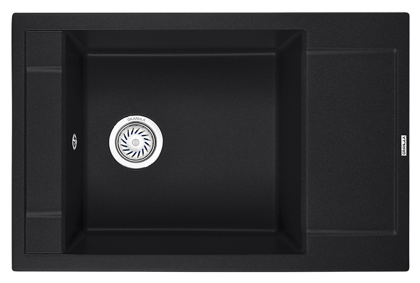 Кухонная мойка GRANULA (7806, ЧЕРНЫЙ)