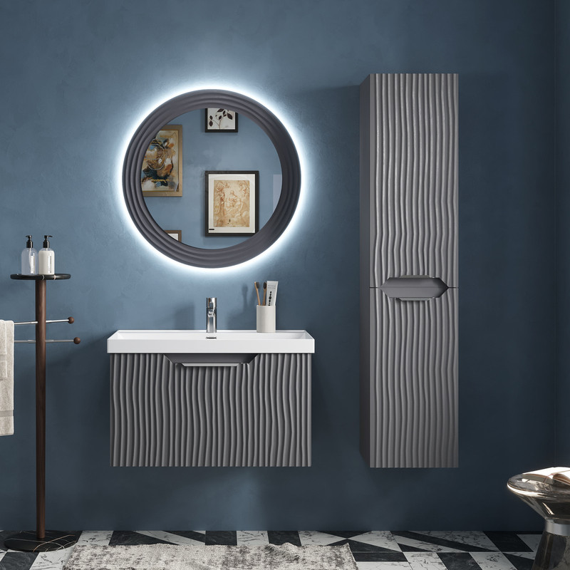 Зеркало EQUIL Mirage LED 80 графит софт