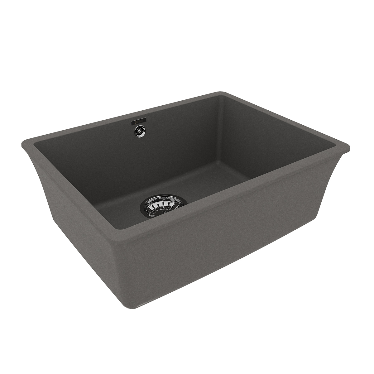 Кухонная мойка Lemark SINARA 540-U подстольного монтажа из кварцгранита, Серый шёлк