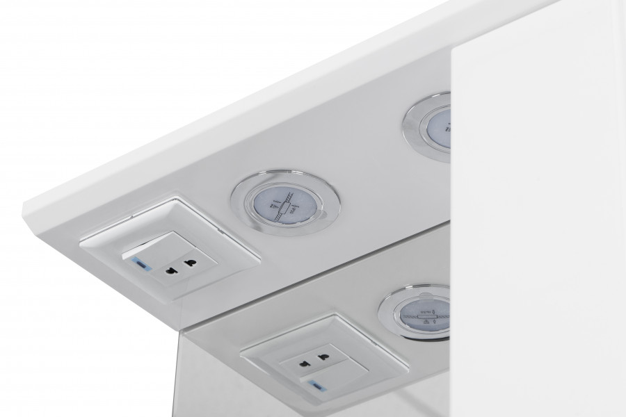 Зеркальный шкаф ПАНДА 50, правый, белый