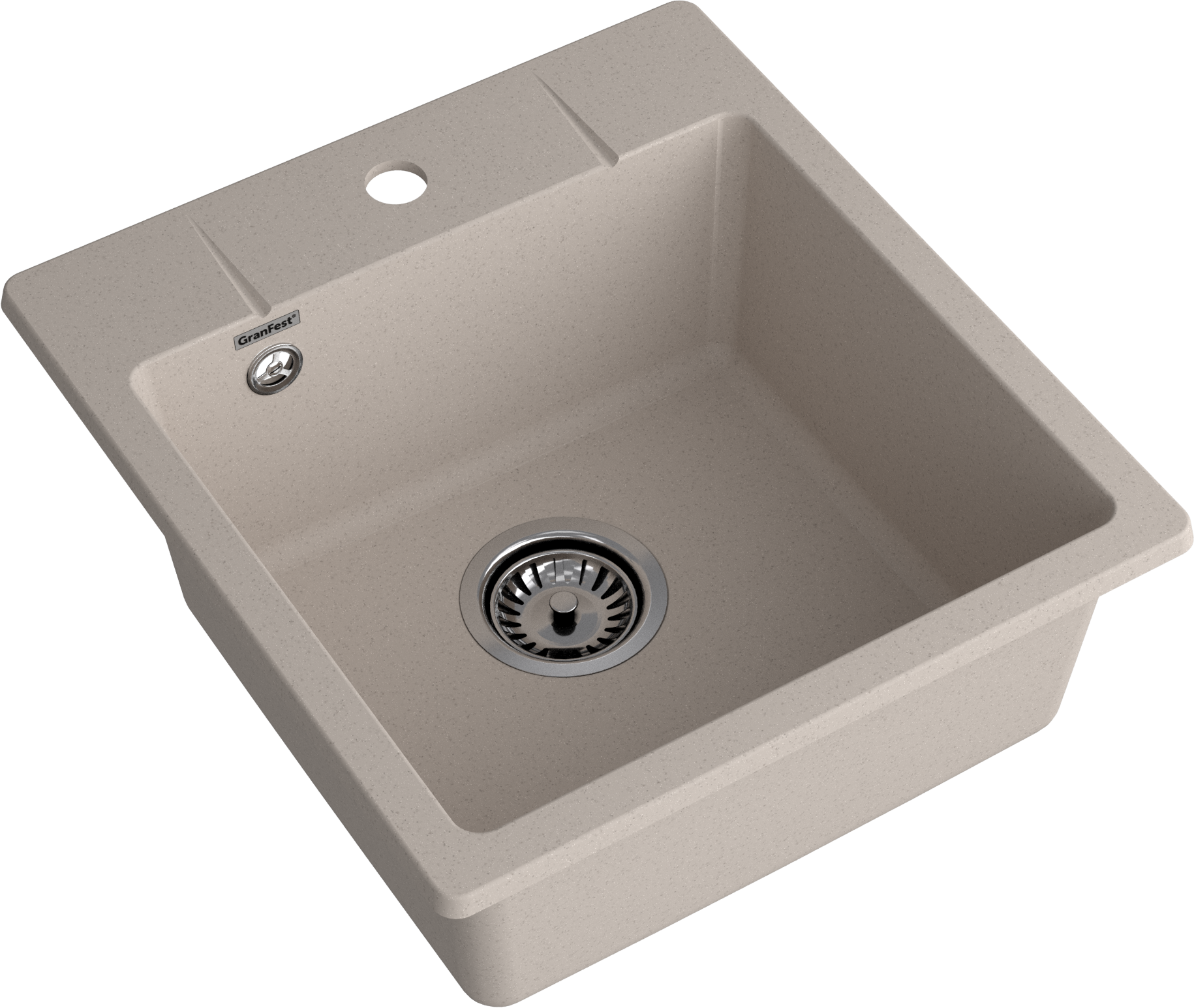GRANFEST Мойка URBAN 245  1-чаша 450*490мм песочный арт.GF-UR-