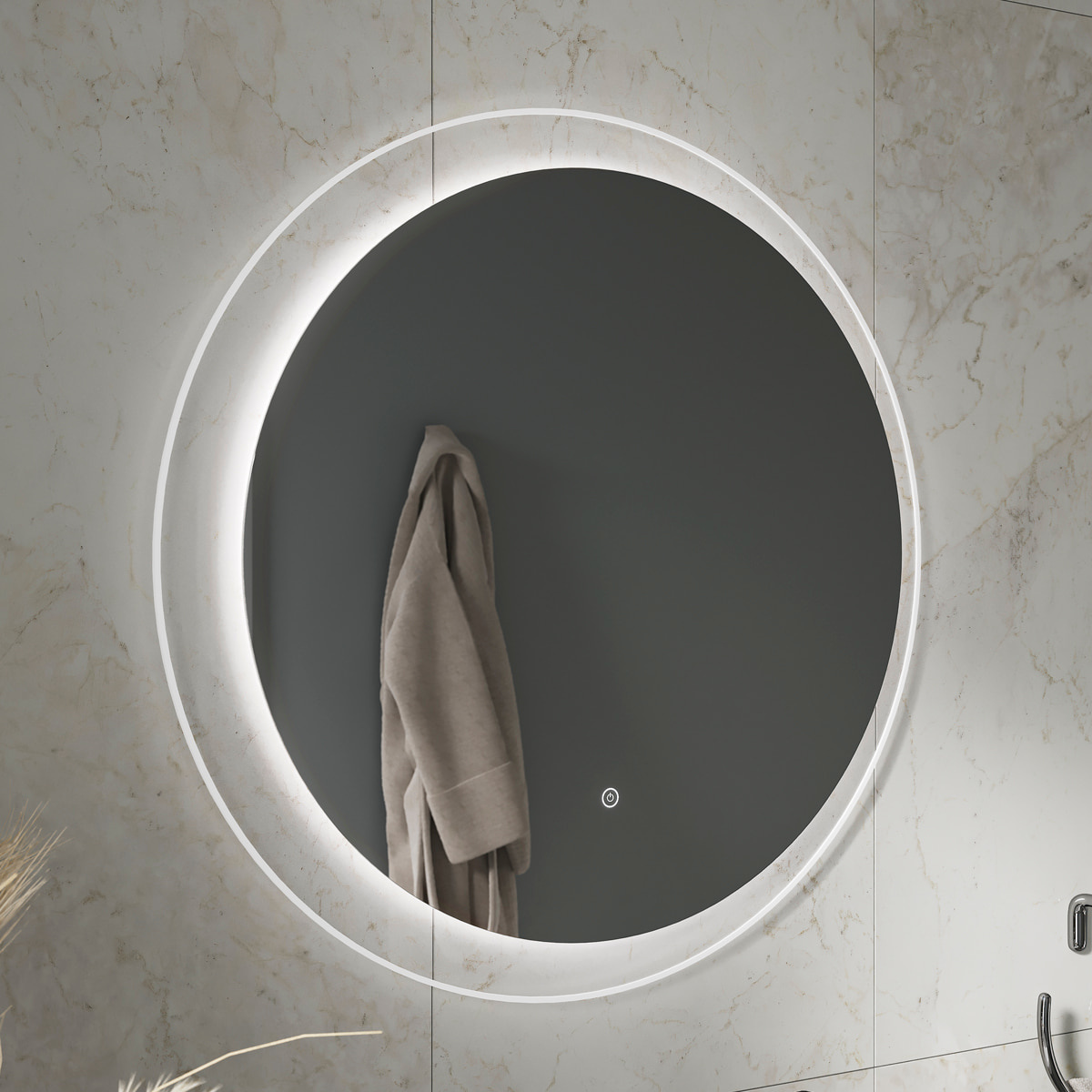 Зеркало EQUIL Elegante D80 с подсветкой мэйджик