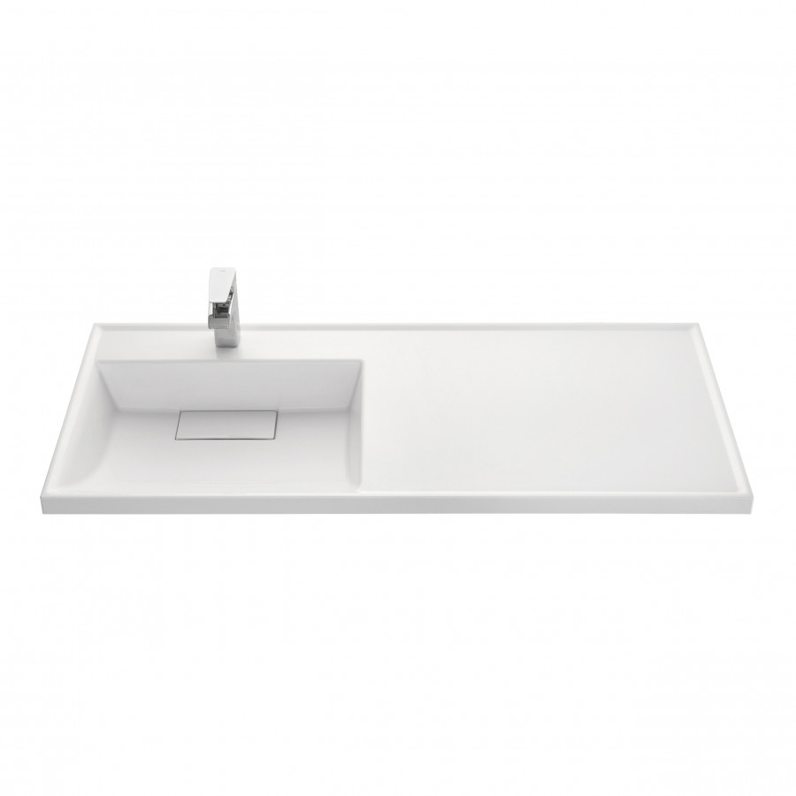 Раковина ЛОНДРИ 120, левая, белая