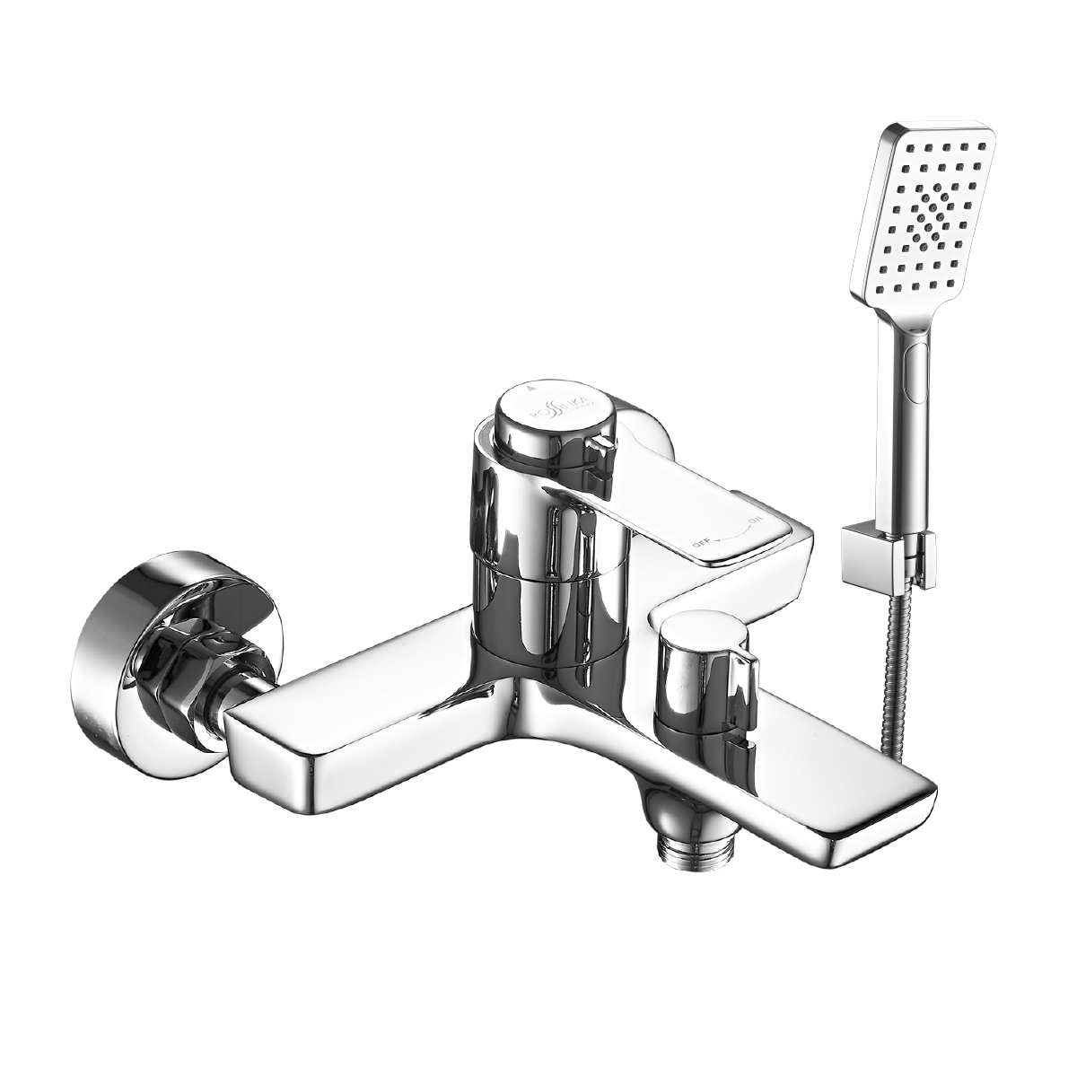 RS5 Смеситель для ванны, монолитный излив 181мм, р/ОД, хром, ROS, RS50-31