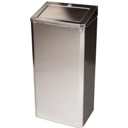 Контейнер для мусора с замком на 35 литров из нержавеющей стали