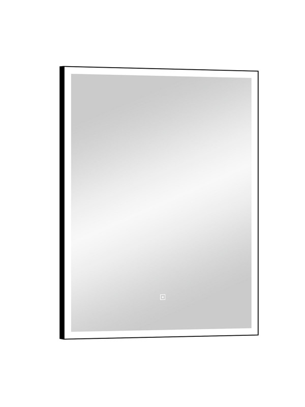 Зеркало Frame Black LED 600х800