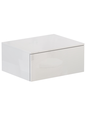 Тумба VELVEX Unit 600-0-1 навесная белый глянец