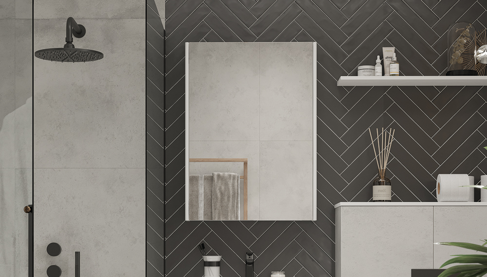 Шкаф навесной VELVEX Klaufs 600 с зеркалом