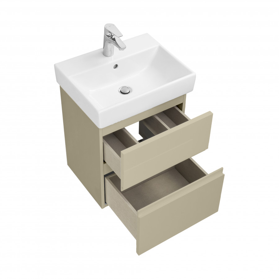 OLETA Тумба под раковину Oleta 50, 2 ящ., капучино