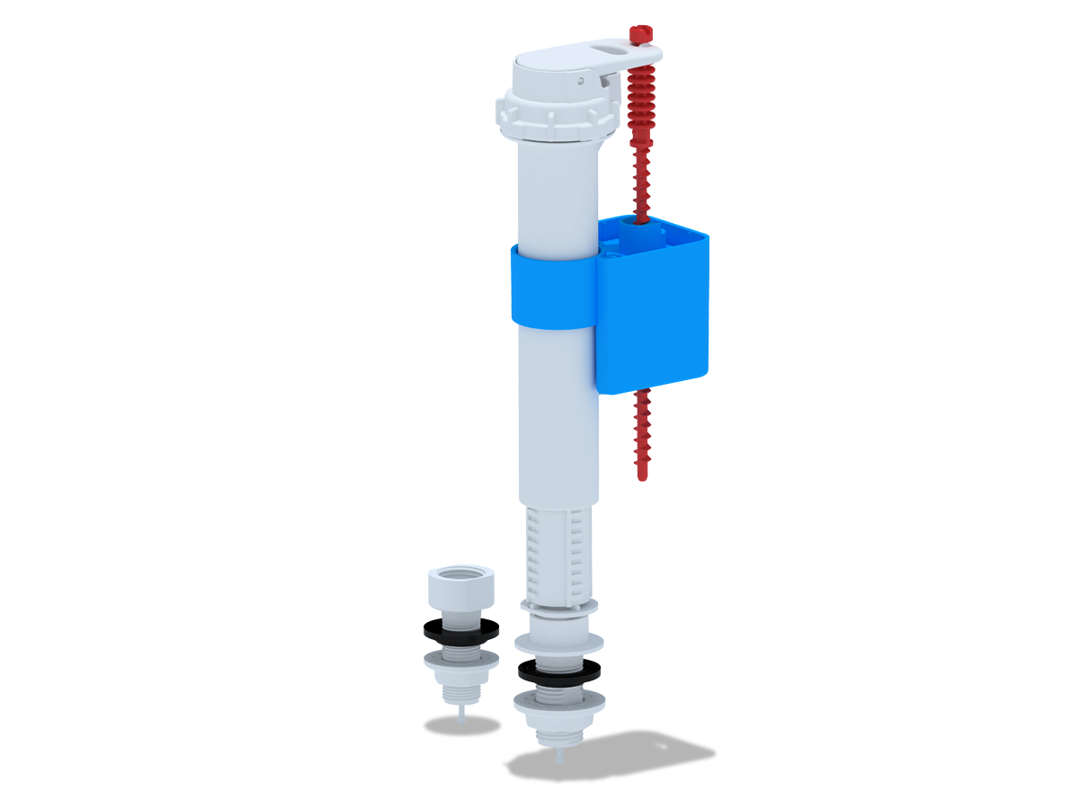 Арматура универсальная нижняя АНИ Пласт WC5513 штуцер пластик 1/2 и 3/8 дюйма