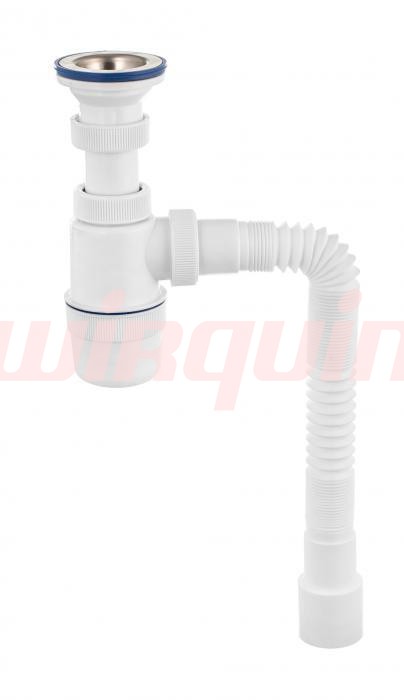 Сифон Элит с нерж. чаш. Ø70 мм и г/тр. L800 мм. (1½- Ø40/50) VIR